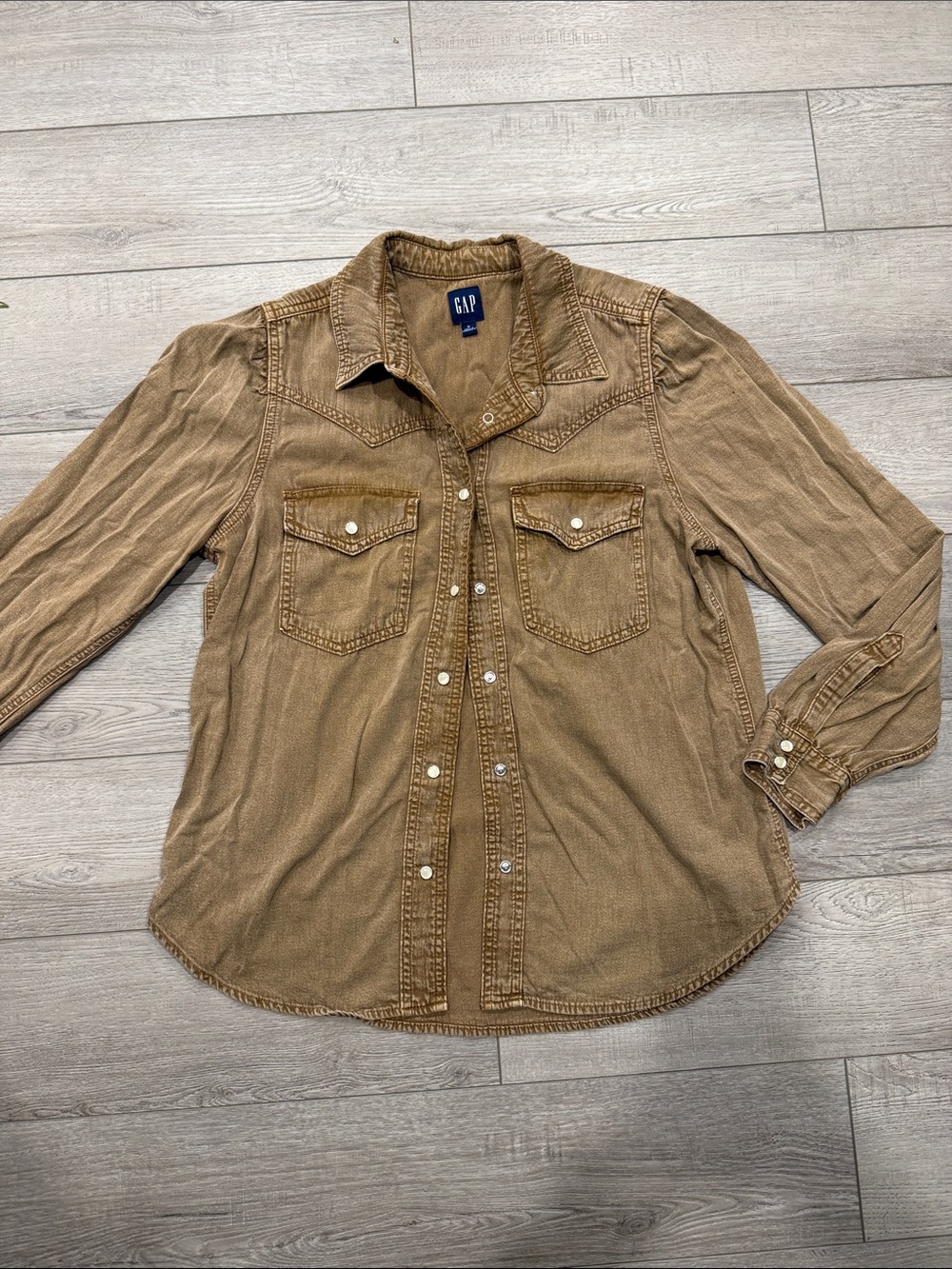 GAP Brown Western Button-Up Shirt